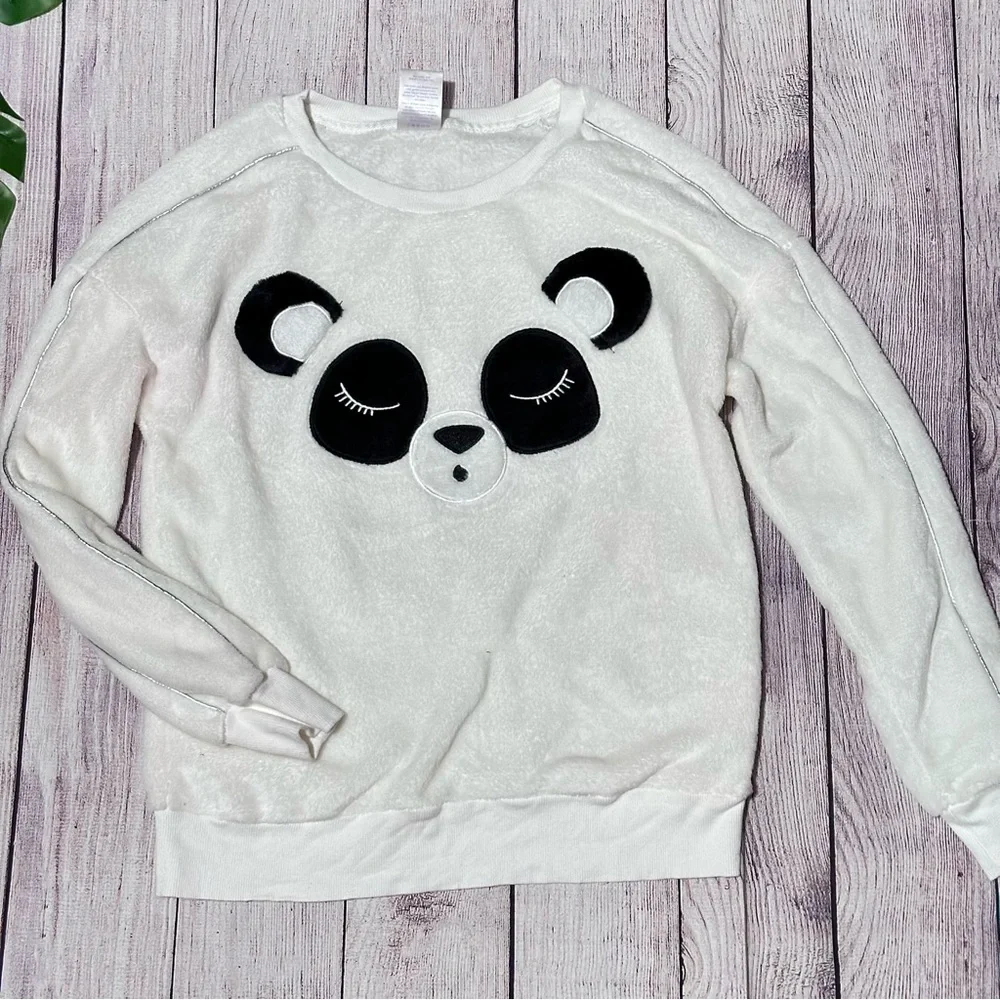 Secret Treasures Velour Panda PJ Short Set Size S - Picture 6 of 8